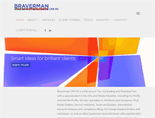 Tablet Screenshot of bravermancpany.com